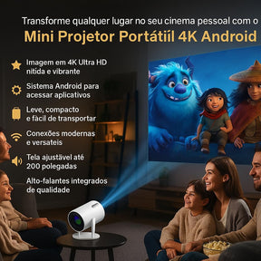 Pré Black Friday - Projetor Portátil HY300 | 50% OFF + Envio Grátis