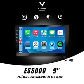 ESSGOO 9 polegadas Android Carplay 2 Din MP5 Carro Player GPS/ Bluetooth/FM／rádio do carro