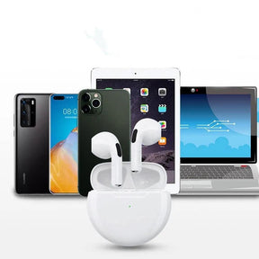 Air Pro 6 TWS Fones De Ouvido Sem Fio Bluetooth, Fones De Ouvido Originais, Mini Fones De Ouvido, Fones De Ouvido para Xiaomi, Android, Apple, iPhone