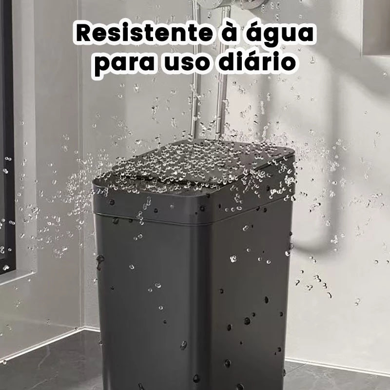 Lixeira Automática Inteligente com Sensor, Fácil de Abrir, Lixeira Doméstica de Toque, 13 Litros