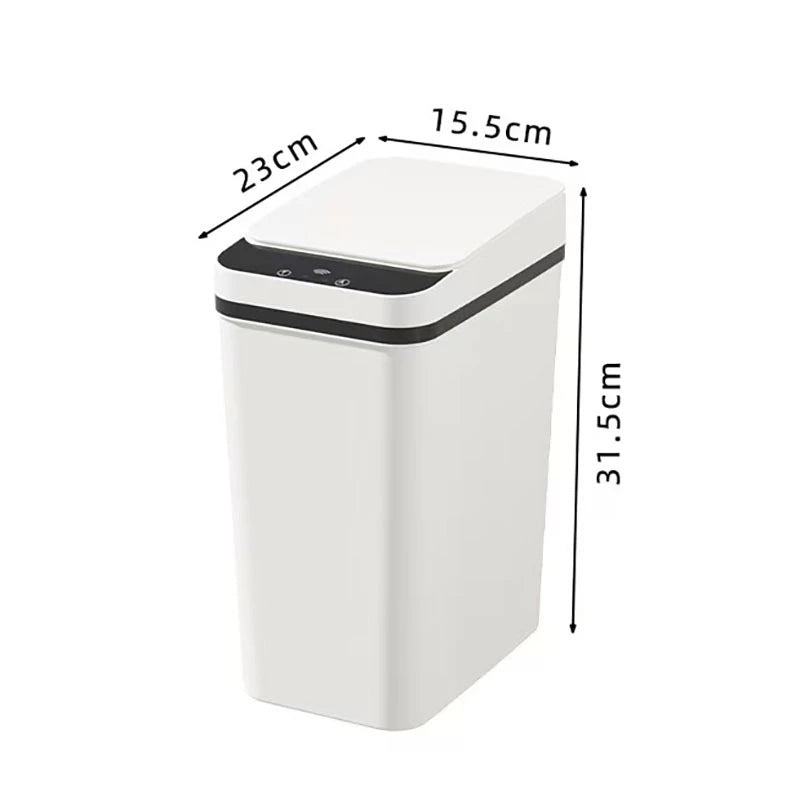 Lixeira Automática Inteligente com Sensor, Fácil de Abrir, Lixeira Doméstica de Toque, 13 Litros