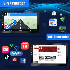 ESSGOO 9 polegadas Android Carplay 2 Din MP5 Carro Player GPS/ Bluetooth/FM／rádio do carro