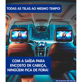 Multimídia MP5 2 Din 9 Polegadas" H-Tech HT-9125CA Android Auto CarPlay Sem Fio + Câmera de Ré