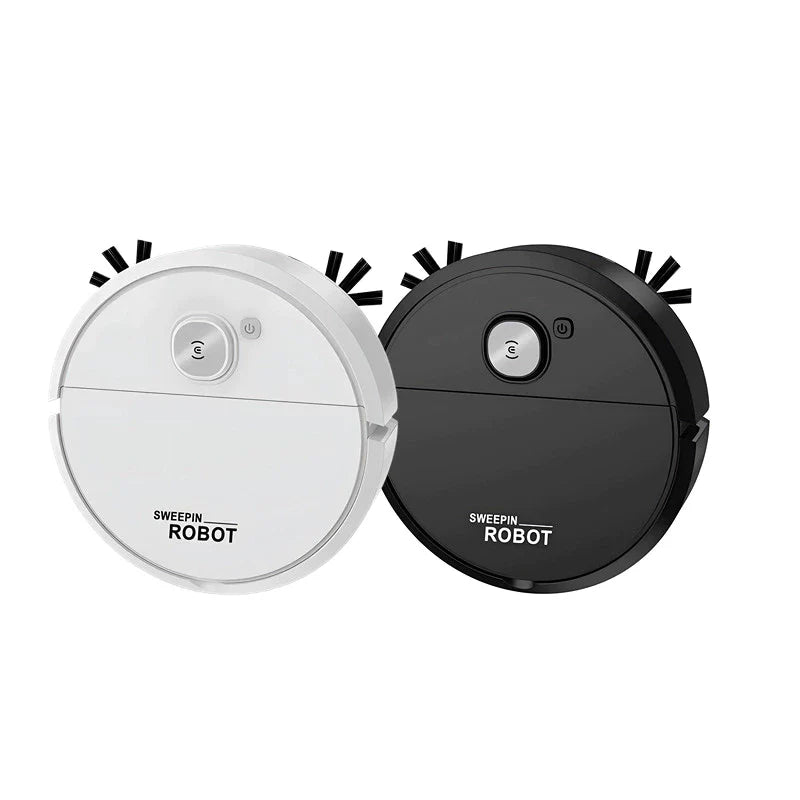 Robô Aspirador 3 em 1 Inteligente e Silencioso – Varredura, Sucção e Limpeza Úmida Automática